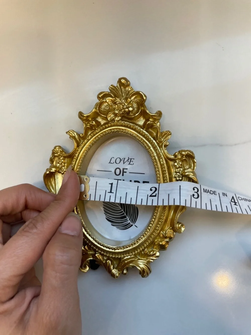 Gold Ornate Oval Picture Frame – Love of Nature